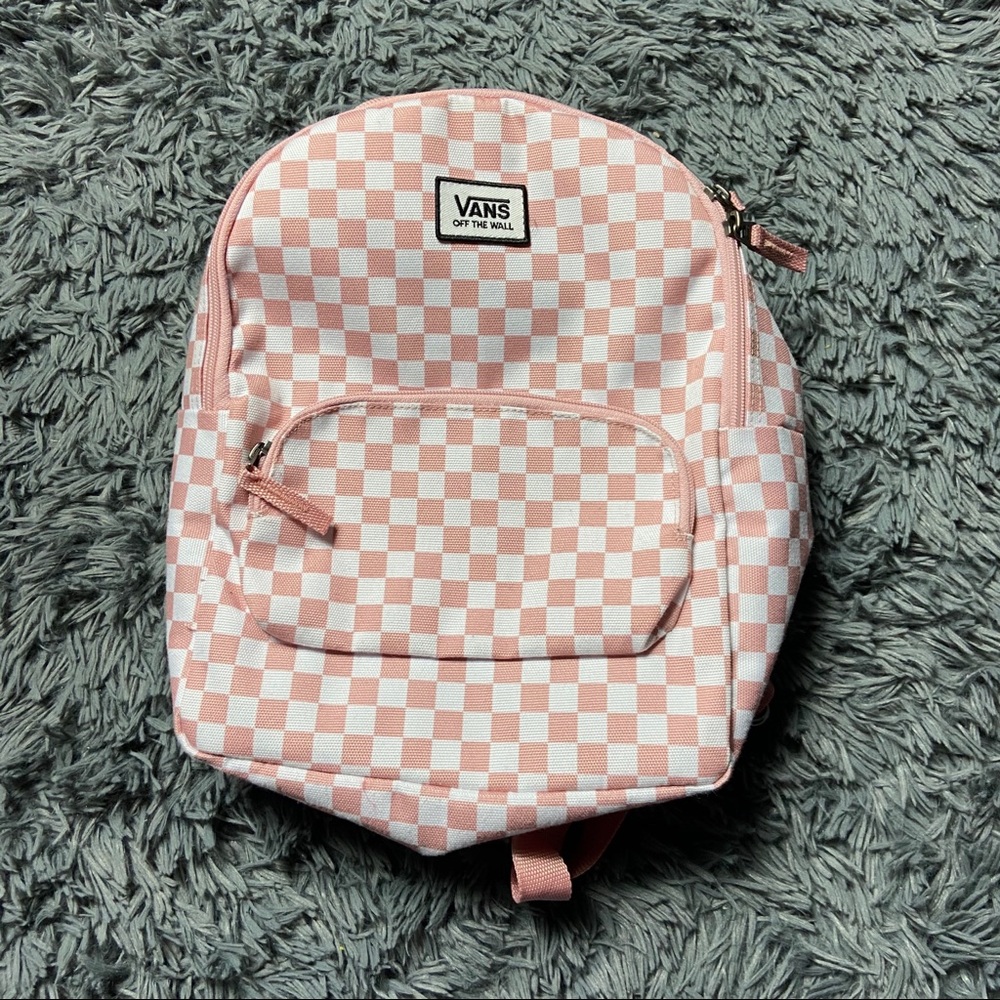 NWOT VANS MINI BACKPACK PINK CHECKERED